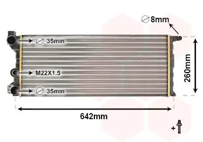 Handler.Part Radiator, engine cooling VAN WEZEL 17002074 1