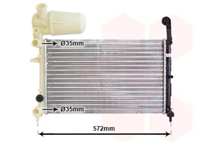 Handler.Part Radiator, engine cooling VAN WEZEL 17002101 1