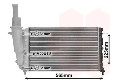 Handler.Part Radiator, engine cooling VAN WEZEL 17002139 1