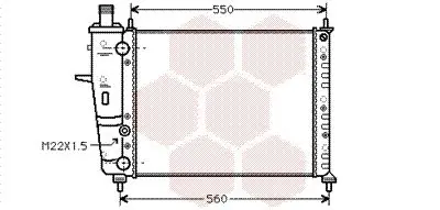 Handler.Part Radiator, engine cooling VAN WEZEL 17002160 1