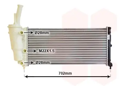 Handler.Part Radiator, engine cooling VAN WEZEL 17002200 1