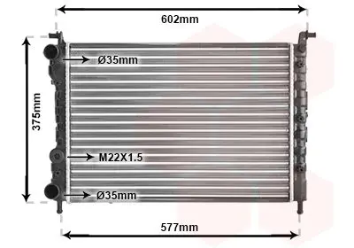 Handler.Part Radiator, engine cooling VAN WEZEL 17002225 1