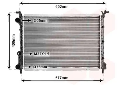 Handler.Part Radiator, engine cooling VAN WEZEL 17002232 1