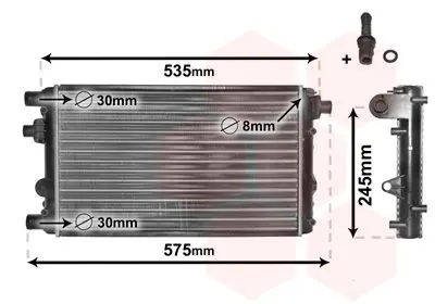 Handler.Part Radiator, engine cooling VAN WEZEL 17002239 1