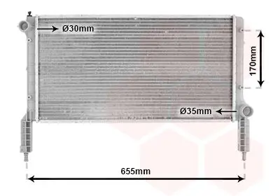 Handler.Part Radiator, engine cooling VAN WEZEL 17002264 1