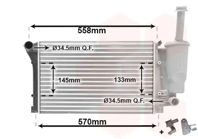 Handler.Part Radiator, engine cooling VAN WEZEL 17002291 1