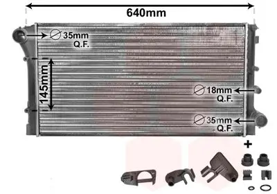 Handler.Part Radiator, engine cooling VAN WEZEL 17002292 1