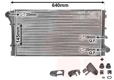 Handler.Part Radiator, engine cooling VAN WEZEL 17002295 1