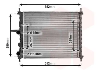 Handler.Part Radiator, engine cooling VAN WEZEL 17002317 1