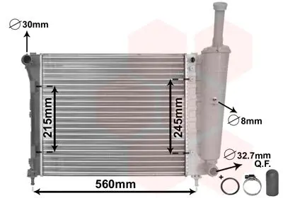 Handler.Part Radiator, engine cooling VAN WEZEL 17002345 1