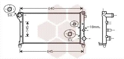 Handler.Part Radiator, engine cooling VAN WEZEL 17002362 1