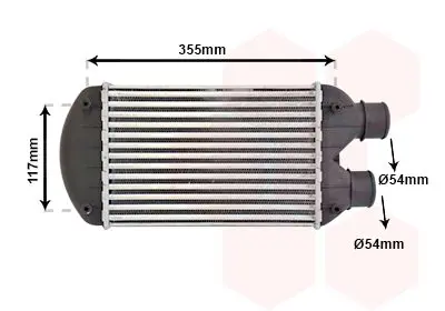 Handler.Part Intercooler, charger VAN WEZEL 17004267 1