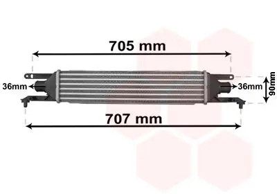 Handler.Part Intercooler, charger VAN WEZEL 17004319 1