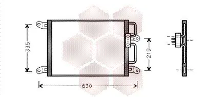 Handler.Part Condenser, air conditioning VAN WEZEL 17005203 1