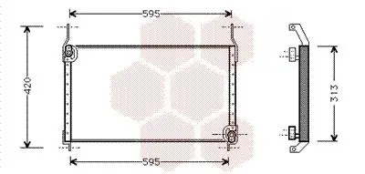 Handler.Part Condenser, air conditioning VAN WEZEL 17005204 1