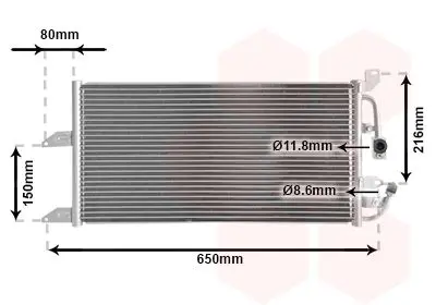 Handler.Part Condenser, air conditioning VAN WEZEL 17005205 1