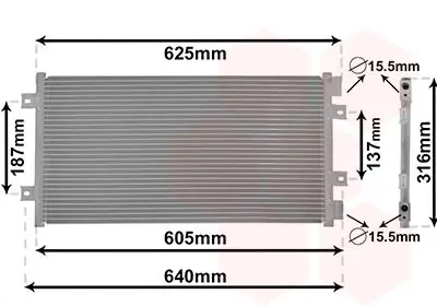 Handler.Part Condenser, air conditioning VAN WEZEL 17005247 1