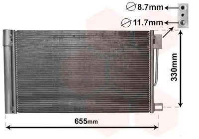 Handler.Part Condenser, air conditioning VAN WEZEL 17005314 1