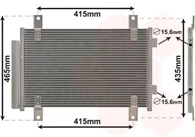 Handler.Part Condenser, air conditioning VAN WEZEL 17005351 1