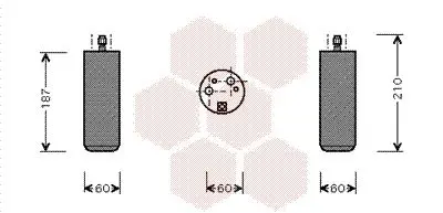 Handler.Part Dryer, air conditioning VAN WEZEL 1700D073 1