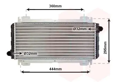 Handler.Part Radiator, engine cooling VAN WEZEL 18002044 1