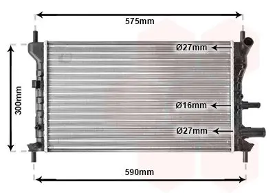 Handler.Part Radiator, engine cooling VAN WEZEL 18002218 1