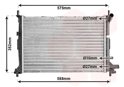 Handler.Part Radiator, engine cooling VAN WEZEL 18002220 1