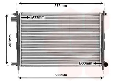 Handler.Part Radiator, engine cooling VAN WEZEL 18002224 1