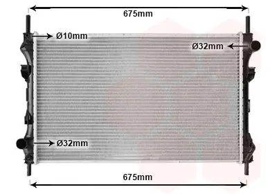 Handler.Part Radiator, engine cooling VAN WEZEL 18002319 1