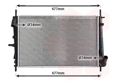 Handler.Part Radiator, engine cooling VAN WEZEL 18002338 1