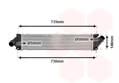 Handler.Part Intercooler, charger VAN WEZEL 18004480 1