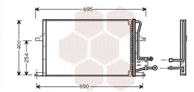 Handler.Part Condenser, air conditioning VAN WEZEL 18005227 1