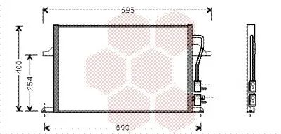 Handler.Part Condenser, air conditioning VAN WEZEL 18005259 1