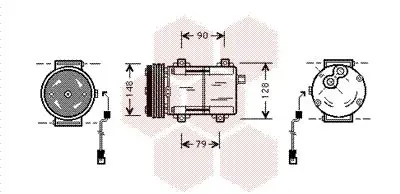 Handler.Part Compressor, air conditioning VAN WEZEL 1800K277 1