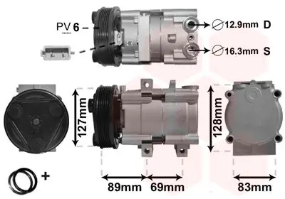 Handler.Part Compressor, air conditioning VAN WEZEL 1800K322 1