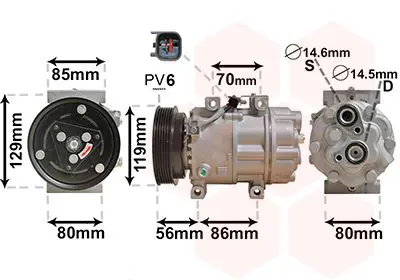 Handler.Part Compressor, air conditioning VAN WEZEL 1800K378 1