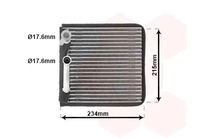 Handler.Part Evaporator, air conditioning VAN WEZEL 1800V089 1