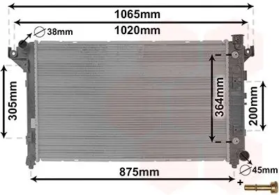 Handler.Part Radiator, engine cooling VAN WEZEL 20012701 1