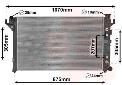 Handler.Part Radiator, engine cooling VAN WEZEL 20012704 1