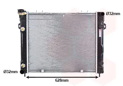 Handler.Part Radiator, engine cooling VAN WEZEL 21002008 1