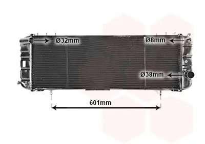 Handler.Part Radiator, engine cooling VAN WEZEL 21002016 1