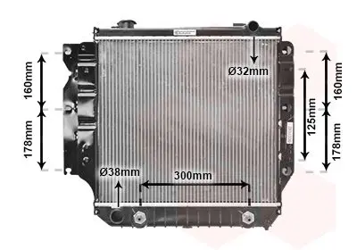 Handler.Part Radiator, engine cooling VAN WEZEL 21002022 1