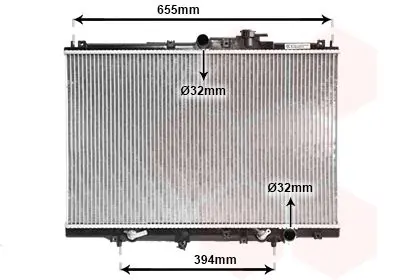 Handler.Part Radiator, engine cooling VAN WEZEL 25002110 1