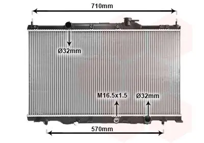 Handler.Part Radiator, engine cooling VAN WEZEL 25002162 1