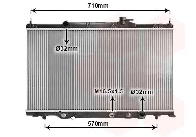 Handler.Part Radiator, engine cooling VAN WEZEL 25002163 1