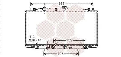 Handler.Part Radiator, engine cooling VAN WEZEL 25002183 1