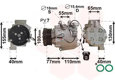 Handler.Part Compressor, air conditioning VAN WEZEL 2500K208 1