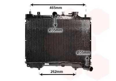 Handler.Part Radiator, engine cooling VAN WEZEL 27002024 1