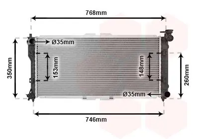 Handler.Part Radiator, engine cooling VAN WEZEL 27002027 1