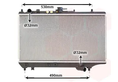 Handler.Part Radiator, engine cooling VAN WEZEL 27002090 1